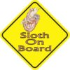 Sloth On Board Magnet