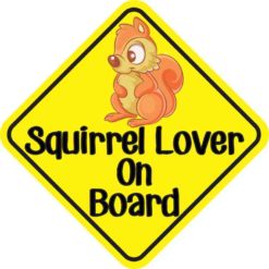 Squirrel Lover On Board Magnet