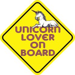 Unicorn Lover On Board Magnet