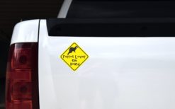 Alternative view of 5in x 5in Ferret Lover On Board Magnet