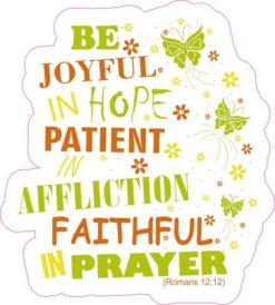 Romans 12:12 Sticker