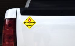 Alternative view of 5in x 5in Blood Donor On Board Sticker