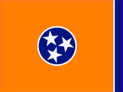 Tennessee State Flag Sticker