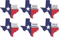 Texas Strong Permanent Vinyl Stickers