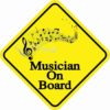 Musician On Board Magnet