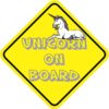 Unicorn On Board Sticker