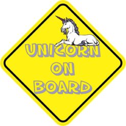 Unicorn On Board Sticker