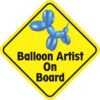 Balloon Artist On Board Sticker