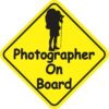 Photographer On Board Magnet