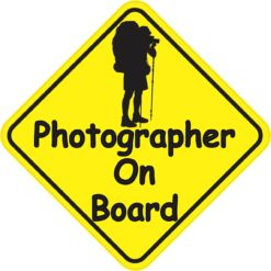 Photographer On Board Sticker
