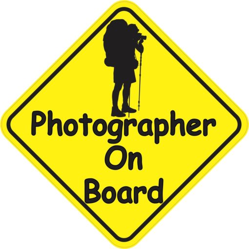 Photographer On Board Magnet