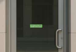 8in x 2in Do Not Tap On Glass Sticker