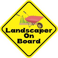 Landscaper On Board Magnet