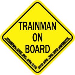 Trainman On Board Sticker