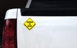 Alternative view of 5in x 5in Trainman On Board Sticker