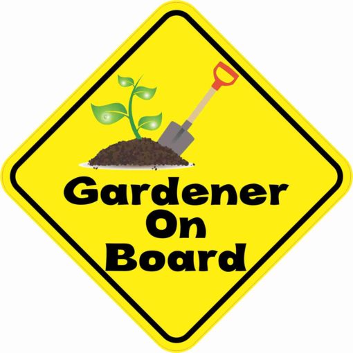 Gardener On Board Sticker