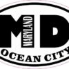 Oval MD Ocean City Maryland Sticker