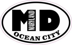 Oval MD Ocean City Maryland Sticker