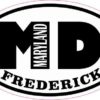 Oval MD Frederick Maryland Sticker