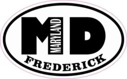 Oval MD Frederick Maryland Sticker