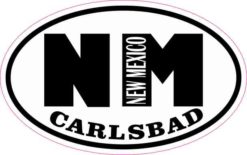 Oval NM Carlsbad New Mexico Sticker