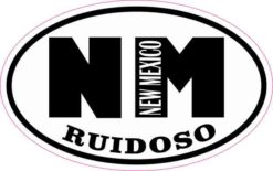 Oval NM Ruidoso New Mexico Sticker
