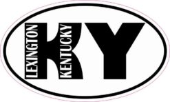 Oval KY Lexington Kentucky Sticker