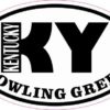 Oval KY Bowling Green Kentucky Sticker