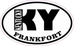 Oval KY Frankfort Kentucky Sticker
