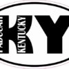Oval KY Paducah Kentucky Sticker