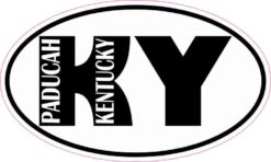 Oval KY Paducah Kentucky Sticker
