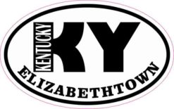 Oval KY Elizabethtown Kentucky Sticker