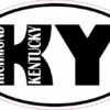 Oval KY Richmond Kentucky Sticker