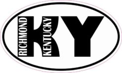 Oval KY Richmond Kentucky Sticker