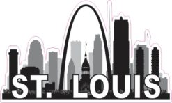 St. Louis Skyline Sticker
