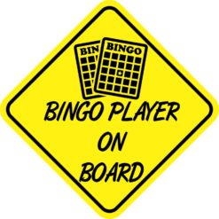 Bingo Player On Board Magnet