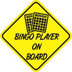 Bingo Player On Board Sticker