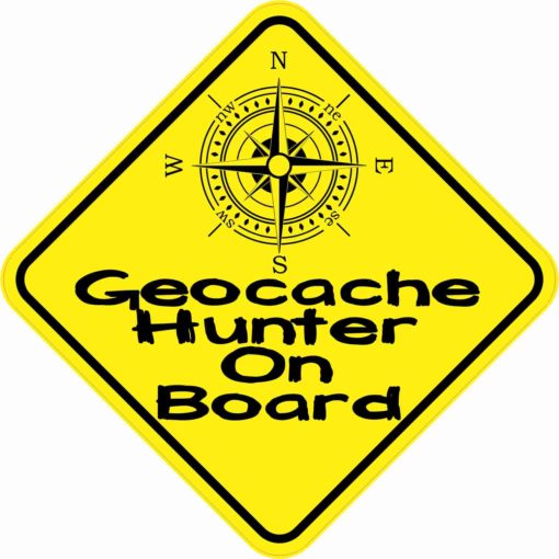 Geocache Hunter On Board Sticker