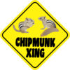 Chipmunk Crossing Sticker