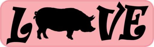 Love Pig Sticker