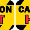 Caution Hot Stickers