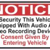 Audio And Video Recording Consent Sticker