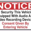 Audio And Video Recording Consent Magnet