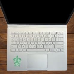 Green and White Turtle Family Stickers