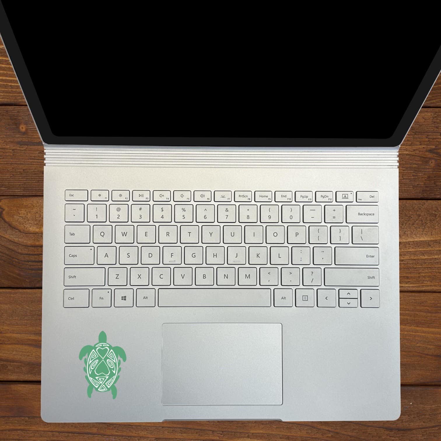 Green and White Turtle Family Stickers