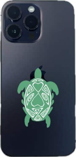 Green and White Turtle Family Stickers
