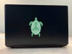 Green and White Turtle Family Stickers