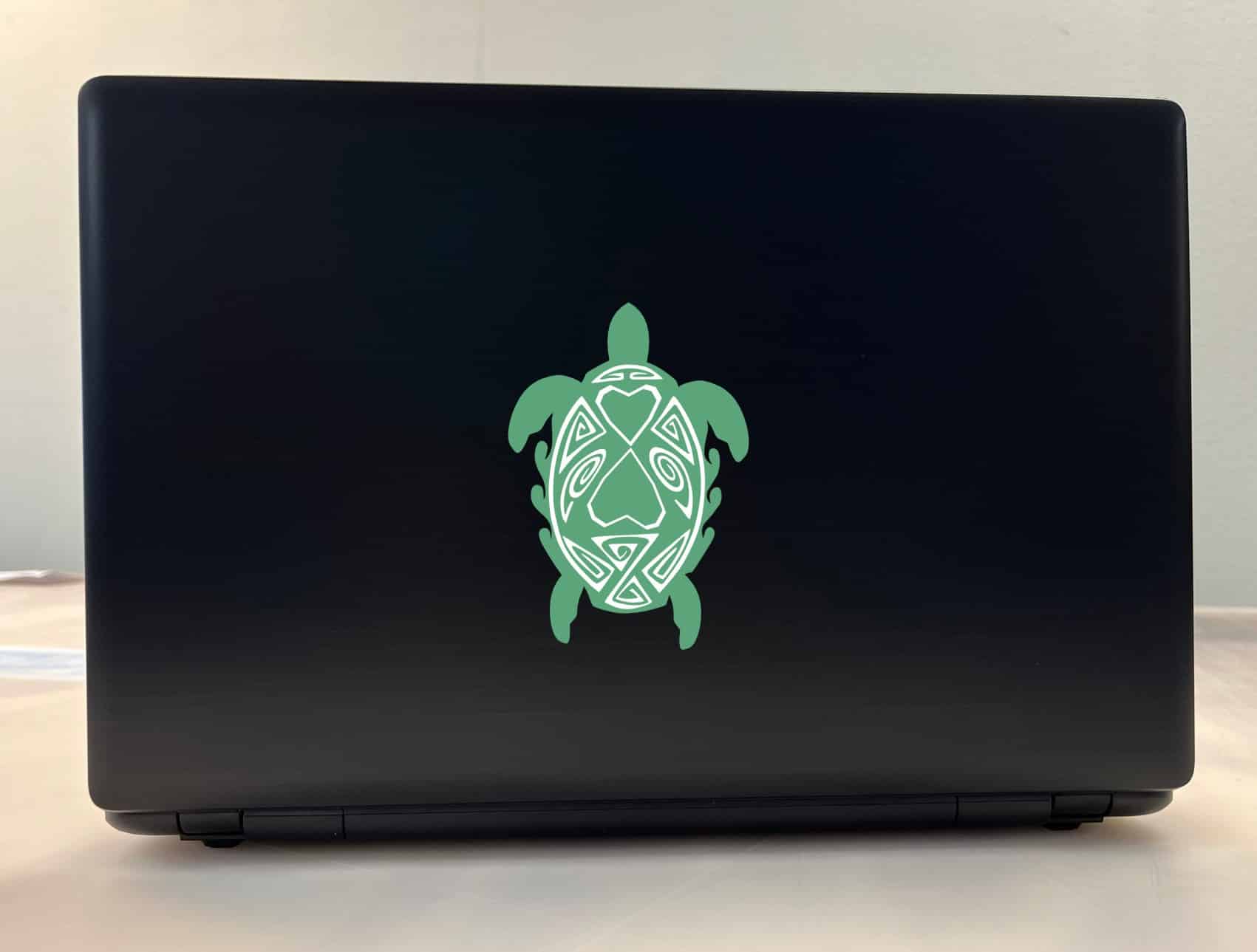 Green and White Turtle Family Stickers
