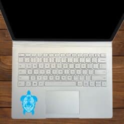 Blue and White Turtle Family Stickers
