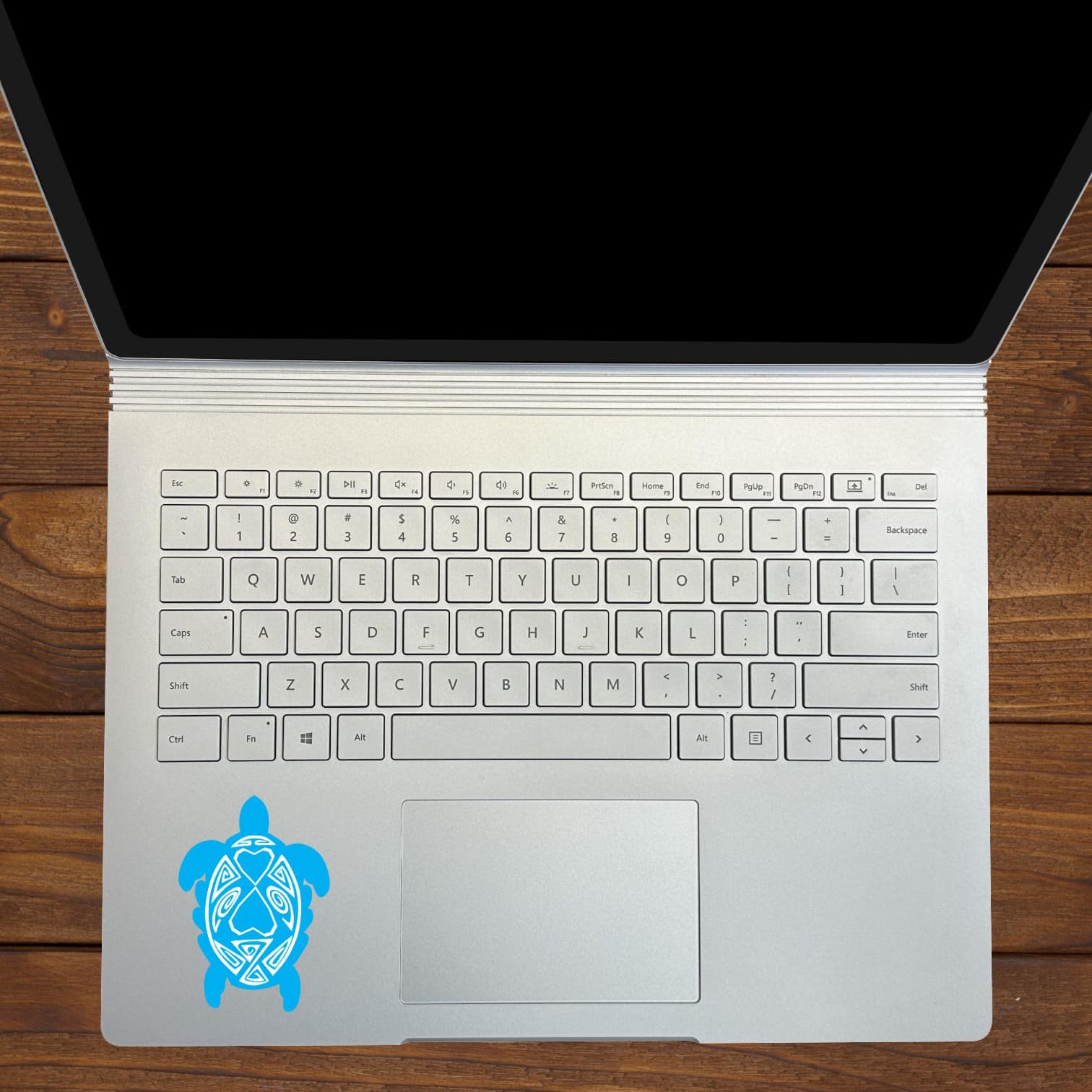 Blue and White Turtle Family Stickers